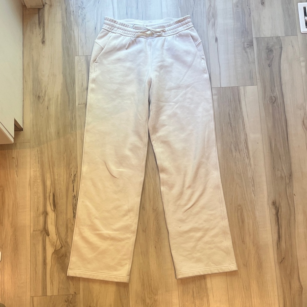lululemon Scuba Cream Wide Leg Pants